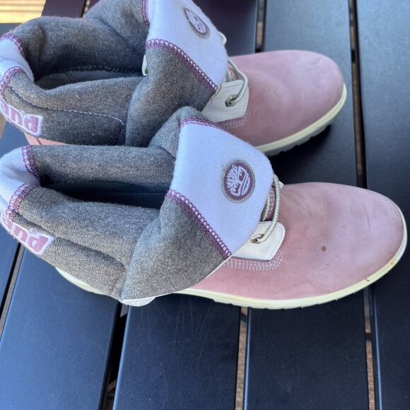 Women’s Timberland Roll-Top Boots – Mauve / Gray - Picture 7 of 9